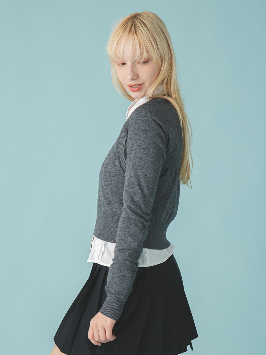 ボレロレイヤーベストセット(ニット)｜トップス｜FURFUR（ファーファー