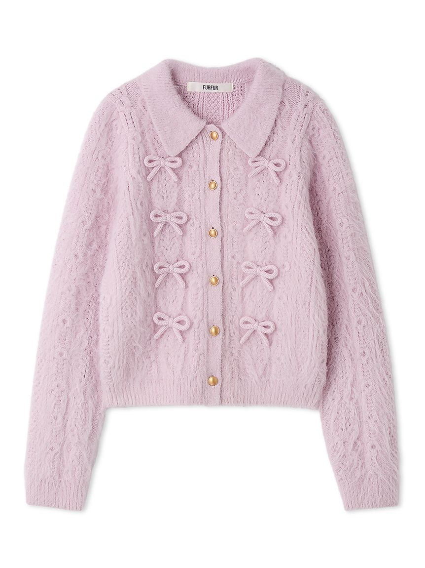 リボンデザインアランポロニットトップス(ニット)｜トップス｜FURFUR