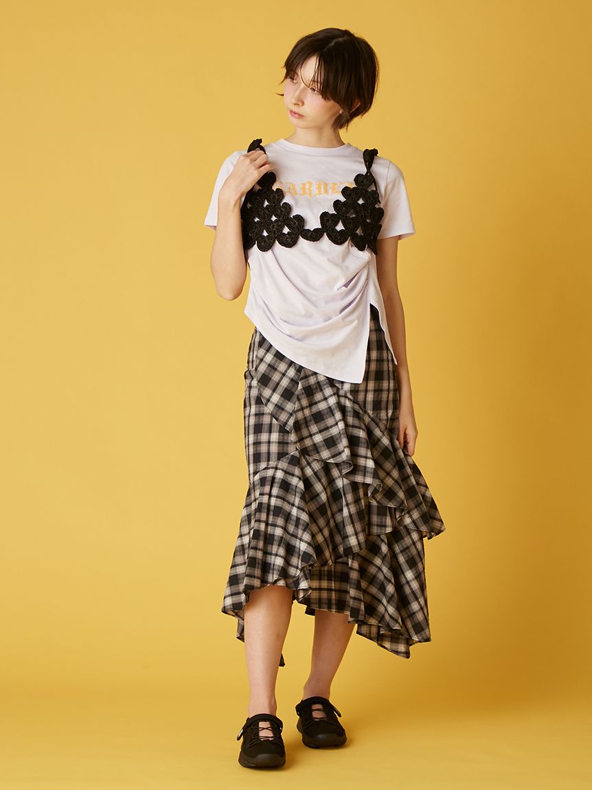 kpee87　PHEENY ビスチェ Cashmere silk bustier-カシミアシルクビスチェ-PHEENY（フィーニー