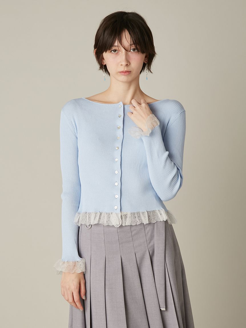 REEFUR♡シルクリブカーディガン シルクブレンド Vネック リブカーディガン | Brooks Brothers