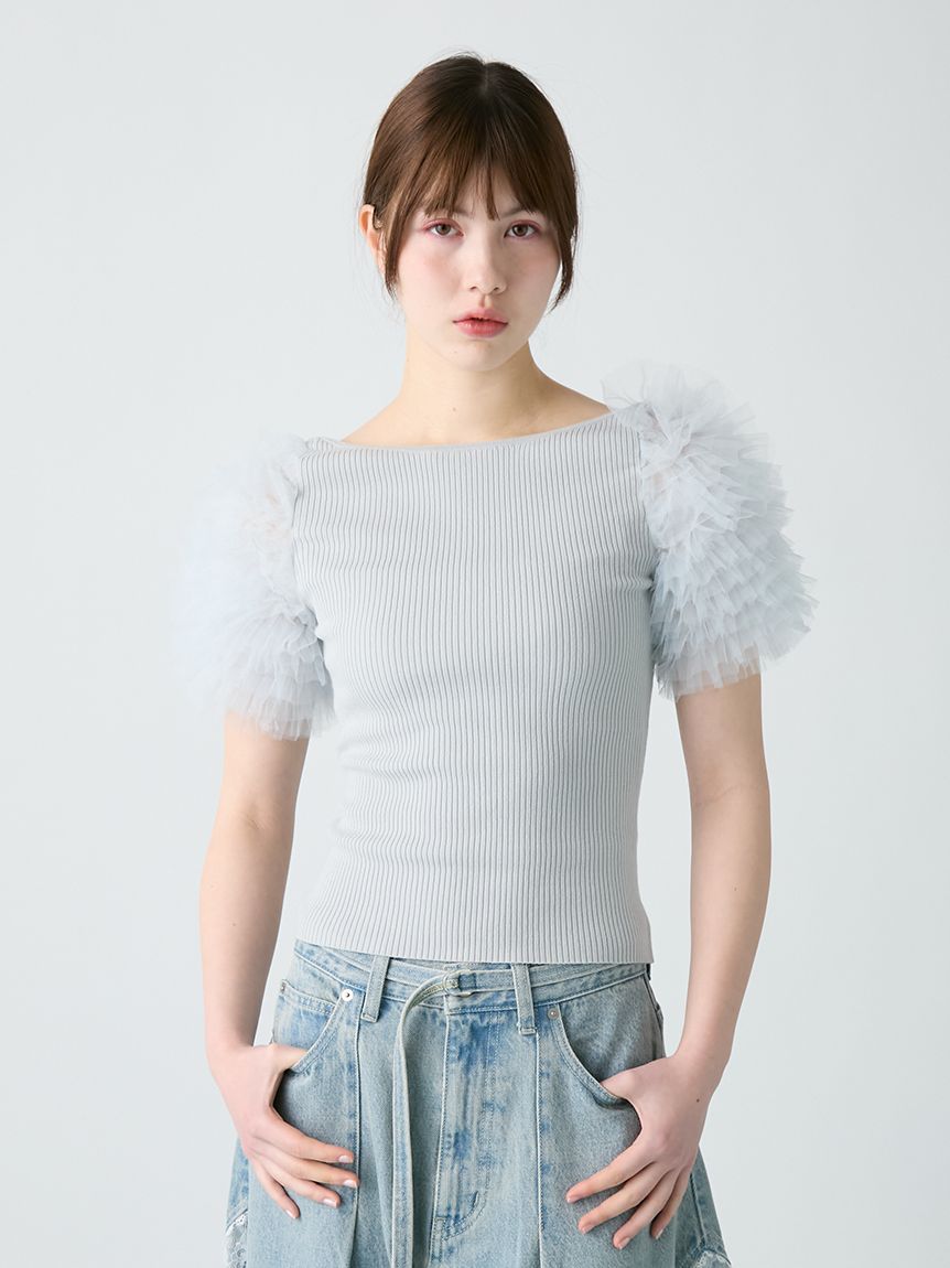 チュチュスリーブニットトップス(ニット)｜トップス｜FURFUR（ファー