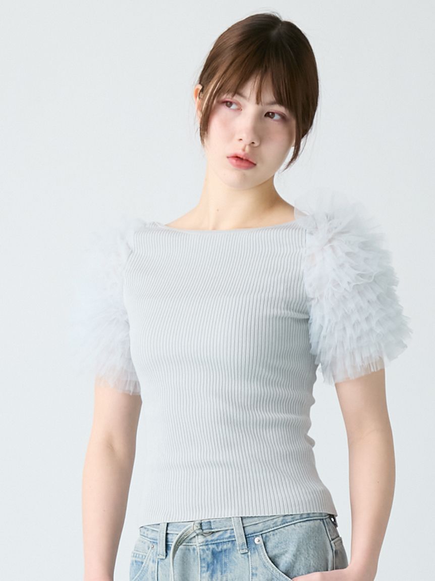 チュチュスリーブニットトップス(ニット)｜トップス｜FURFUR（ファー