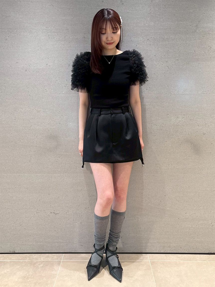 もちったFUAFUA フラワースリーブ ニット チュチュスリーブニットトップス(ニット)｜トップス｜FURFUR（ファー
