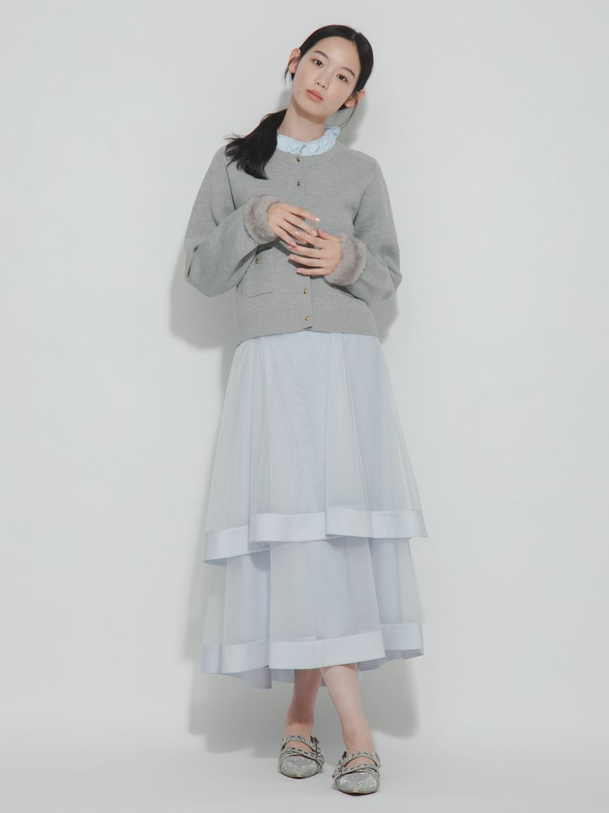 2WAYエコファーカフスカーディガン(ニット)｜トップス｜FURFUR（ファー