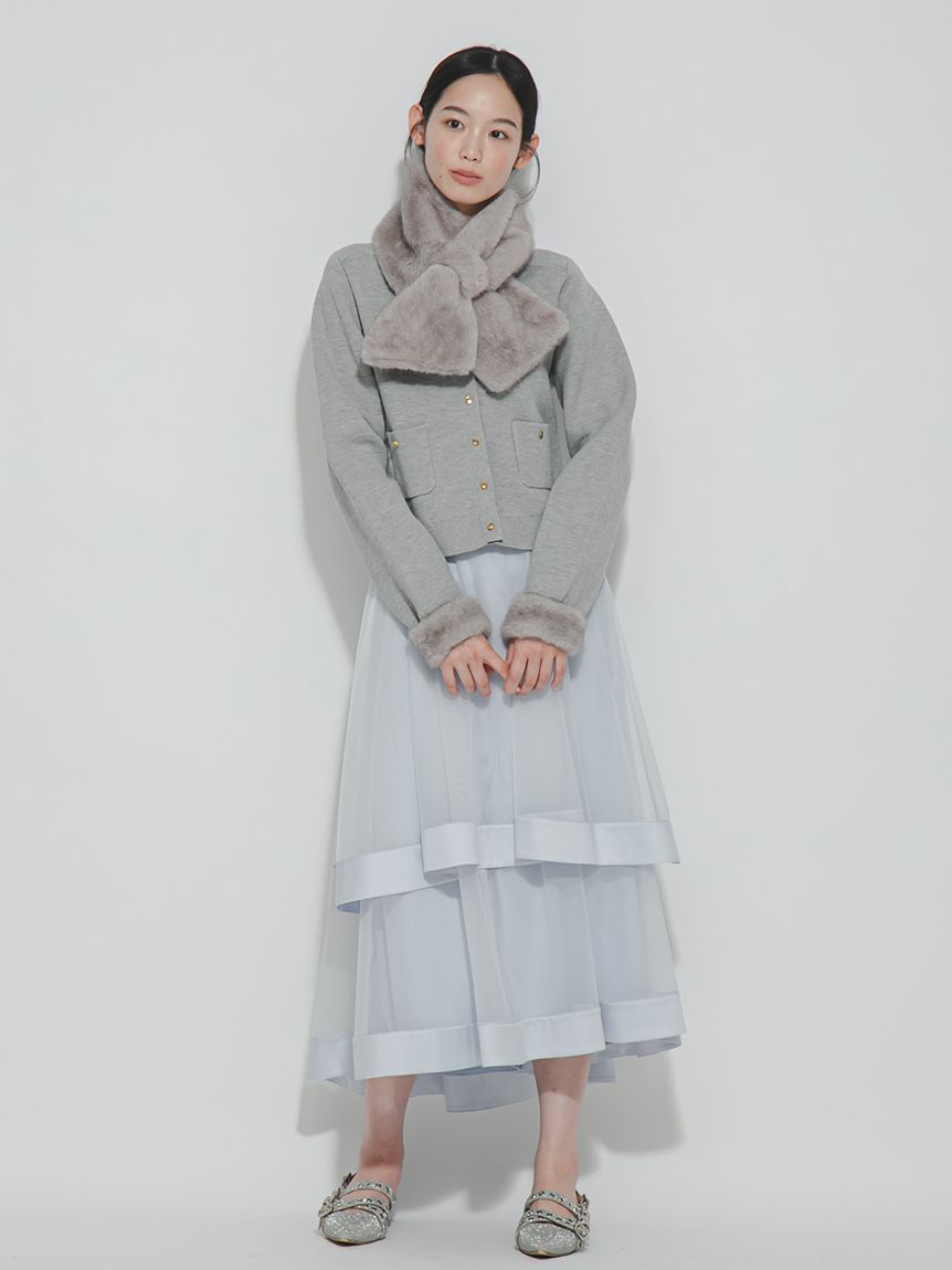 2WAYエコファーカフスカーディガン(ニット)｜トップス｜FURFUR（ファー