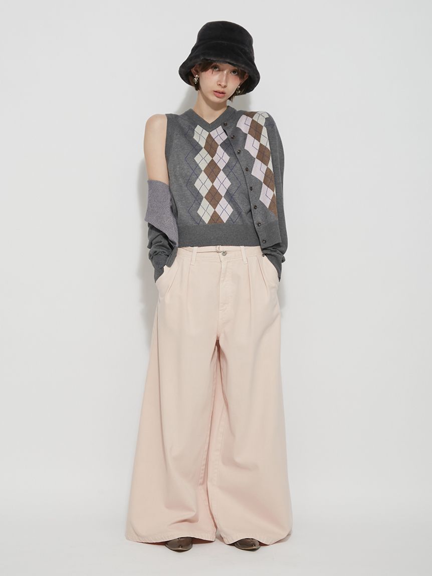 希少美品　アタッチメント　黒　ロングストールアシンメトリーカーディガン 希少美品 アタッチメント 黒 ロングストールアシンメトリー