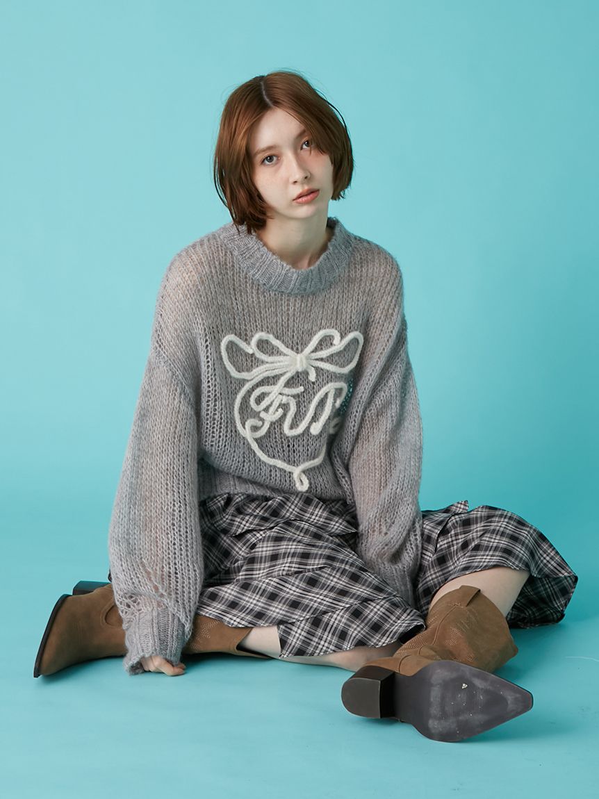 おまとめ2点　ドゥロワー　ロゴ刺繍パーカー　カシミヤ　エンフォルド　ニット リボンロゴ刺繍セーター(ニット)｜トップス｜FURFUR（ファーファー