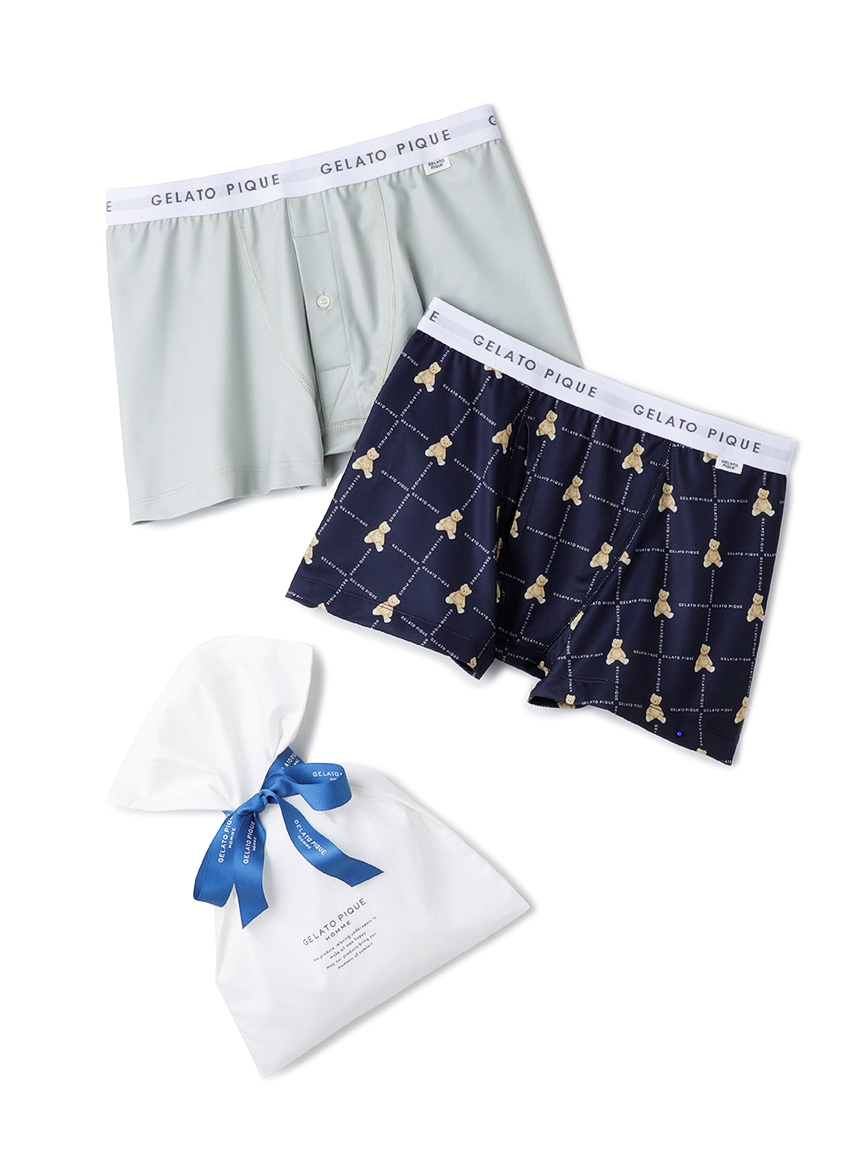 Online限定 Homme ボクサーパンツ2枚set アンダーウェアー ルームウェア パジャマ通販のgelato Pique Homme ジェラートピケ オム 公式サイト