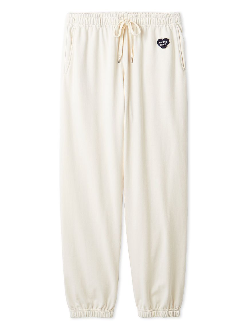 HOMME】裏毛ハートロゴ刺繍ロングパンツ(ロングパンツ)｜ルームウェア