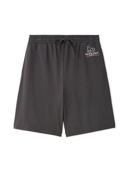 HOMME】【接触冷感】モーニングドッグプリントハーフパンツ(ハーフ