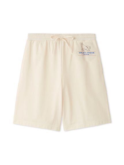 HOMME】【接触冷感】モーニングドッグプリントハーフパンツ(ハーフ