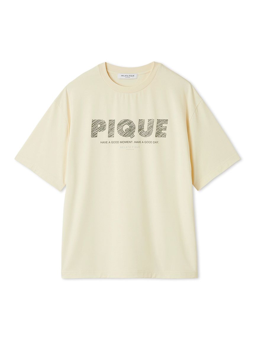 HOMME】【接触冷感】ファンクションピケロゴTシャツ(カットソー