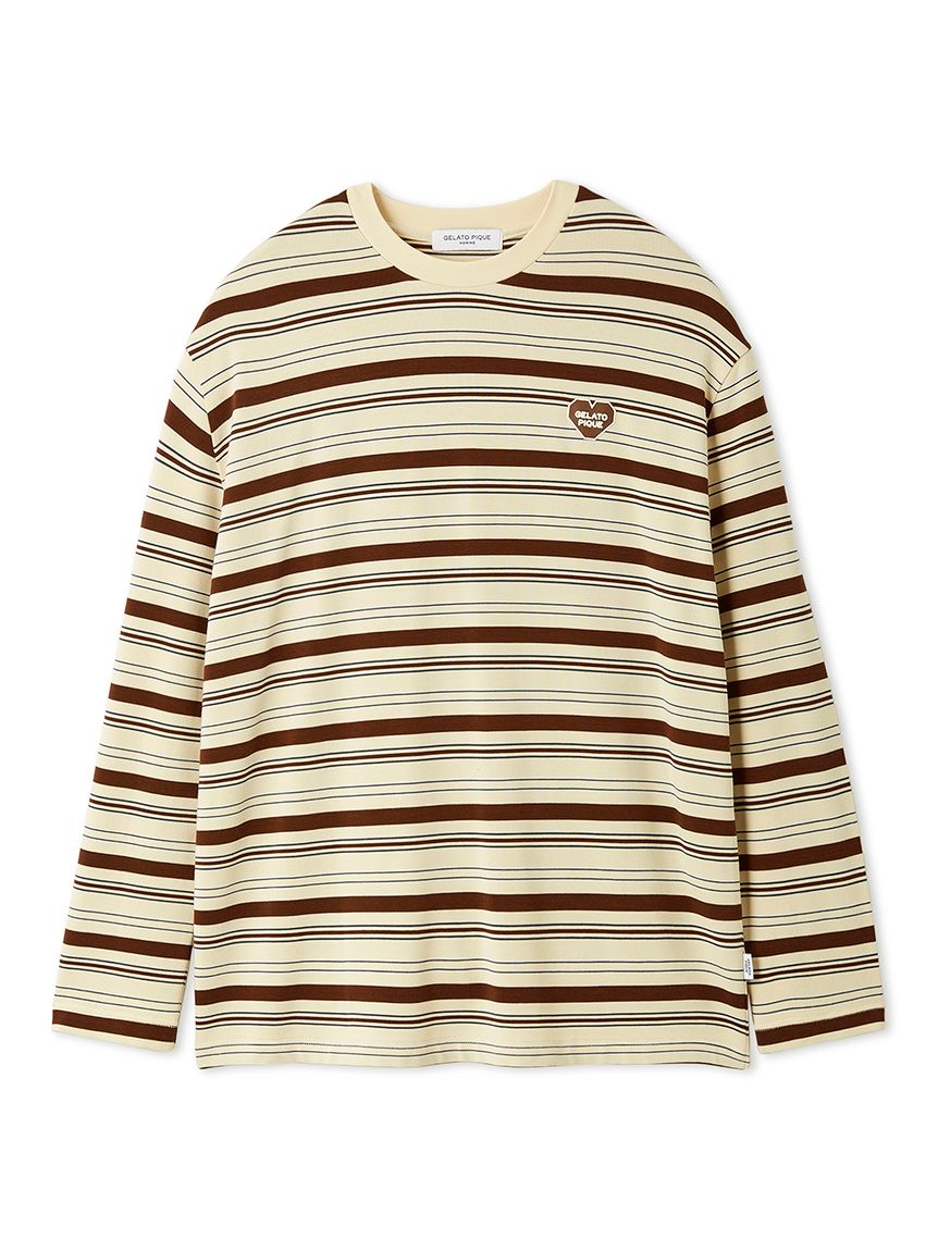 HOMME】レーヨンマルチボーダーロンT(カットソー・Tシャツ)｜ルーム