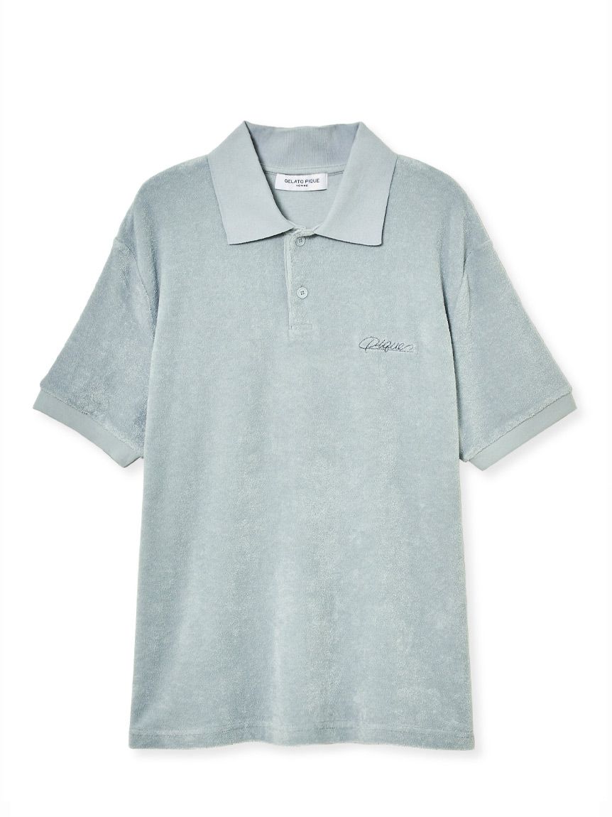 ぴけら HOMME】パイルワンポイントロゴポロシャツ(シャツ)｜ルームウェア