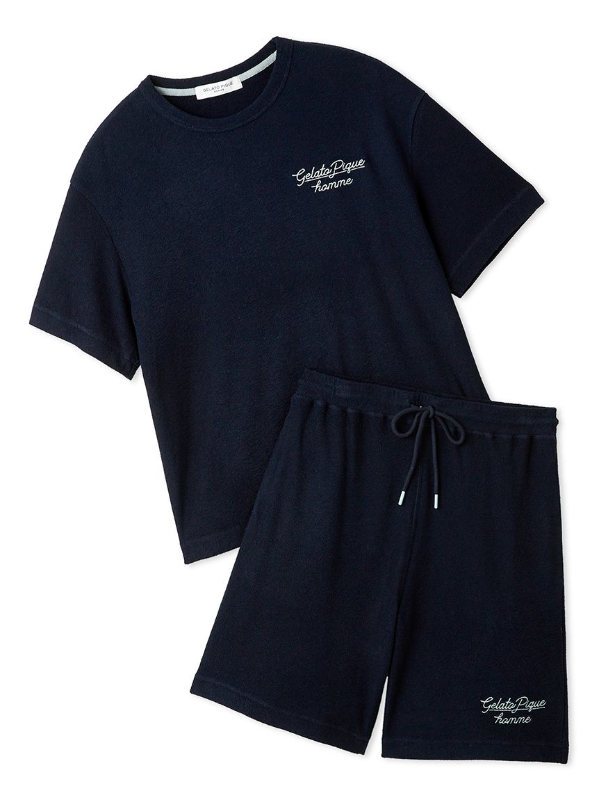 ONLINE限定】【HOMME】【接触冷感】【UVカット】パイルワンポイント