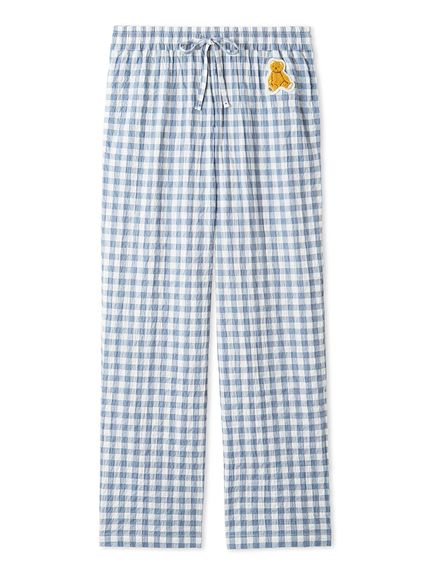 ONLINE限定】【HOMME】ギンガムチェックロングパンツ(ロング