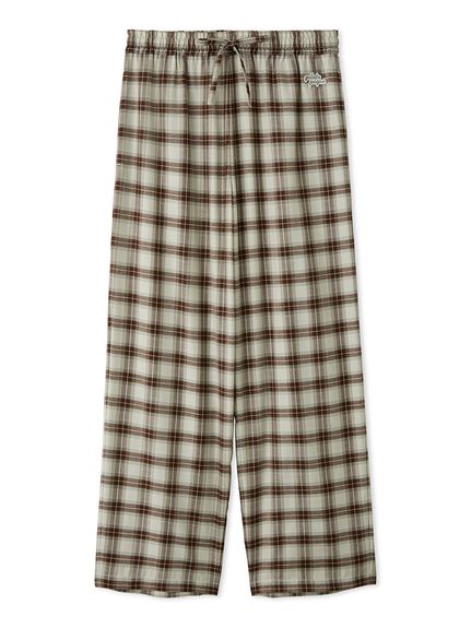 HOMME】ソフトツイルチェックロングパンツ(ロングパンツ)｜ルーム