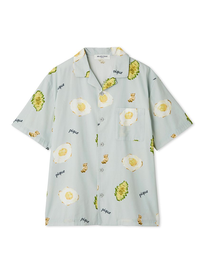 ハニ　ジェラートピケ　トイプードル柄シャツ　新品未使用 WOMEN】トイプードル柄 ワンポイントTシャツ | gelato pique
