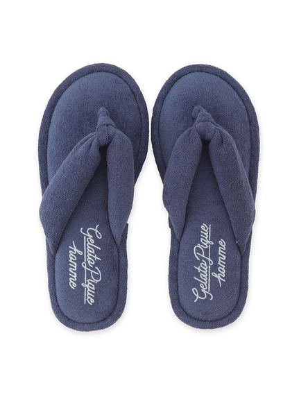 ジェラートピケ  スリッパ　ルームシューズ　ペア　モコモコ　新品　セット　ロゴ入り 公式】ルームシューズ ( MEN) GELATO PIQUE HOMME（ジェラートピケ