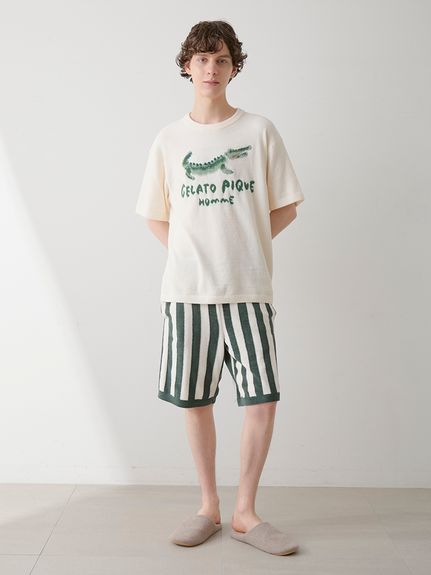 gelato pique 【UNISEX】Tシャツ ハーフパンツセット gelato pique｜【HOMME】【接触冷感】スリーピングドッグワン