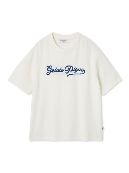 大人気!! gelato pique 【HOMME】パイルロゴ刺繍ポンチョ HOMME】パイルロゴ刺繍ポンチョ(パーカ)｜ルームウェア