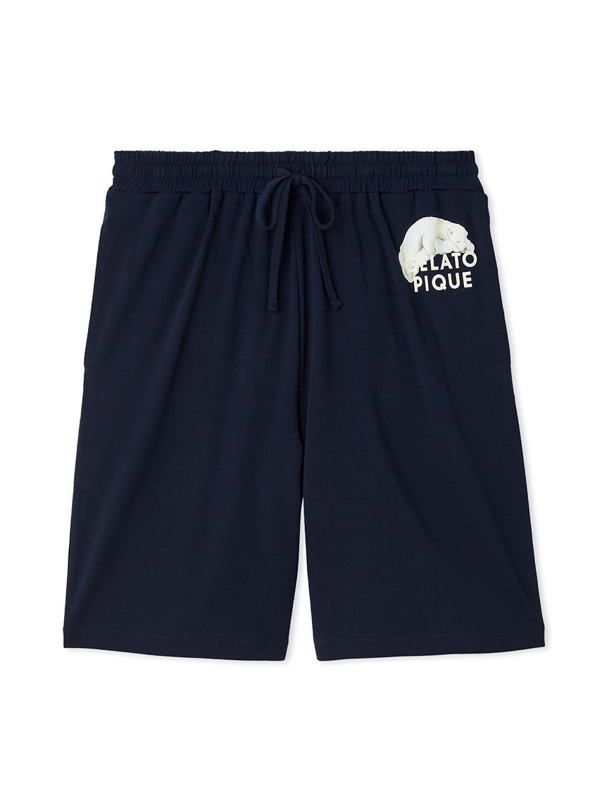 HOMME】レーヨンクッキーアイスサンドハーフパンツ(ハーフパンツ