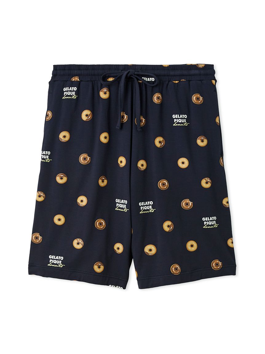 HOMME】ドーナツ総柄ハーフパンツ(ハーフパンツ)｜ルームウェア