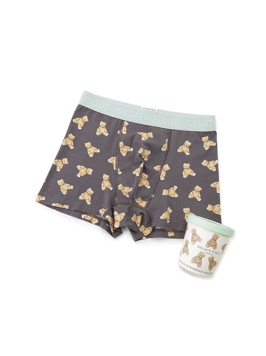 HOMME】ベア柄ボクサーパンツ(アンダーウェアー)｜ルームウェア