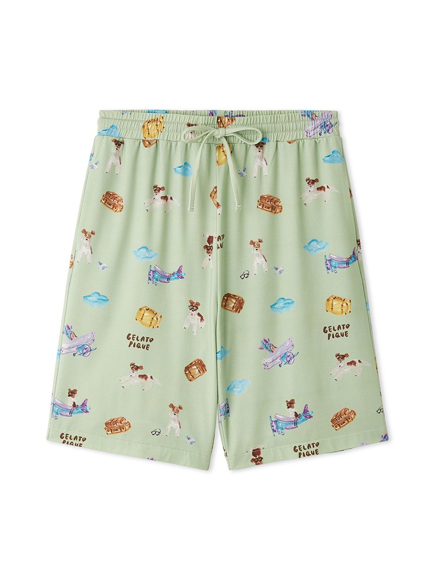 トシまろぷっぷっぺーサマ専用 CRAZEE WEARバギーパンツ 2点セット ヒラノトシユキ】【HOMME】【接触冷感】PLANEDOG柄プリントハーフ