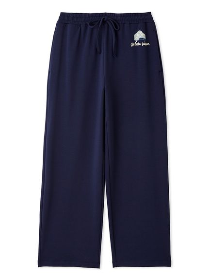 【HOMME】【抗菌防臭】インレイジェラートロゴロングパンツ