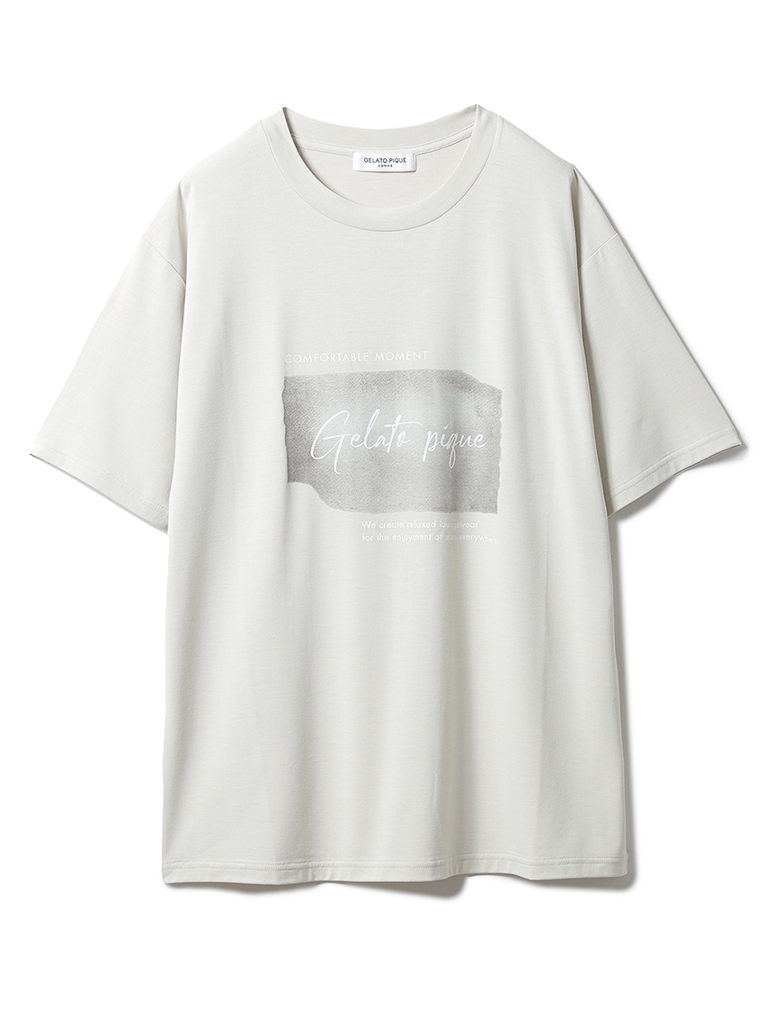 GELATO PIQUE HOMME】 ワンポイントレーヨンロゴTシャツ(カットソー＆T 