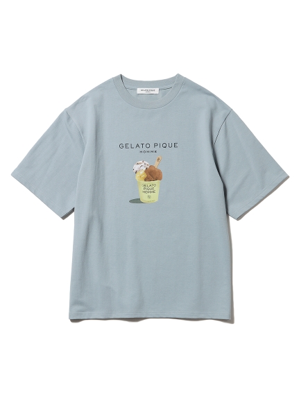 HOMME】ブレックファーストプリントTシャツ(カットソー＆Tシャツ 