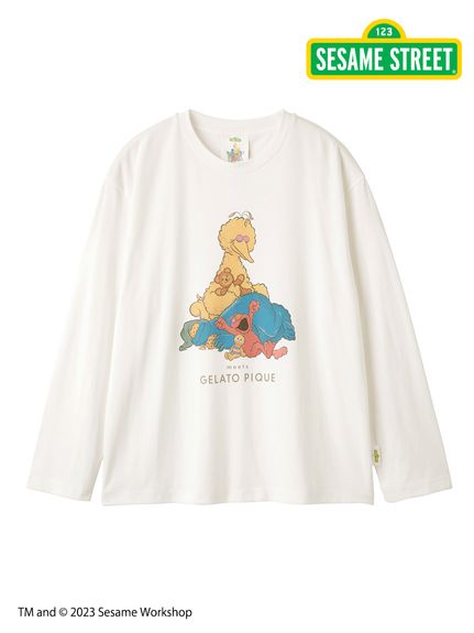 SESAME STREET】【HOMME】ワンポイントTシャツ(カットソー・Tシャツ