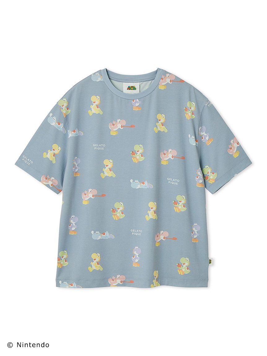 スーパーマリオ】【メンズ】 キノピオ&ヨッシーTシャツ スーパーマリオ】【メンズ】 キノピオ&ヨッシーTシャツ