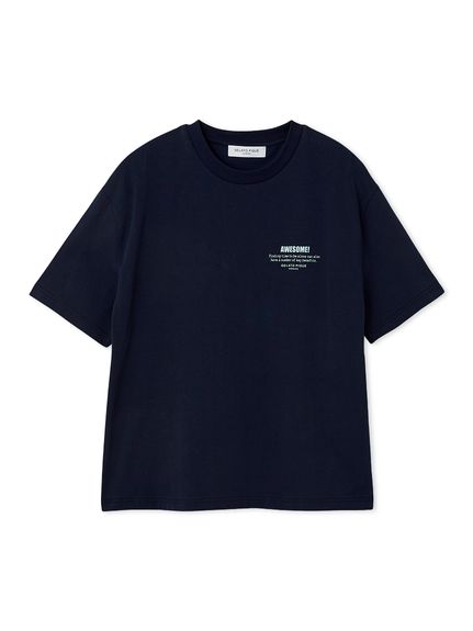 【HOMME】【接触冷感】スーピマコットンロゴTシャツ