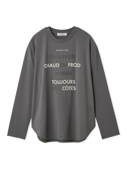 【HOMME】カラーワンポイントシャツテールロンT