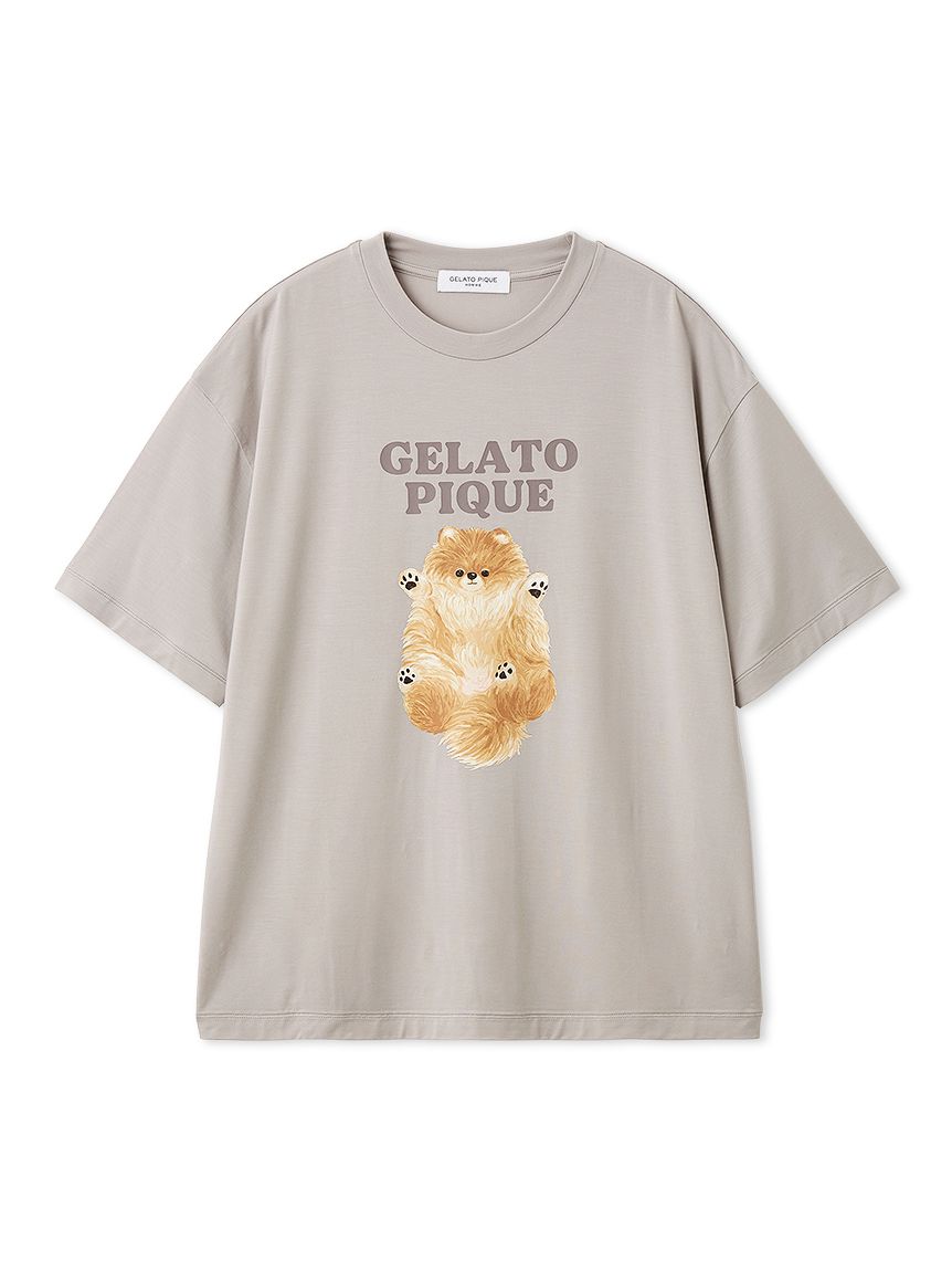 HOMME】ドッグワンポイントTシャツ(カットソー・Tシャツ)｜ルーム