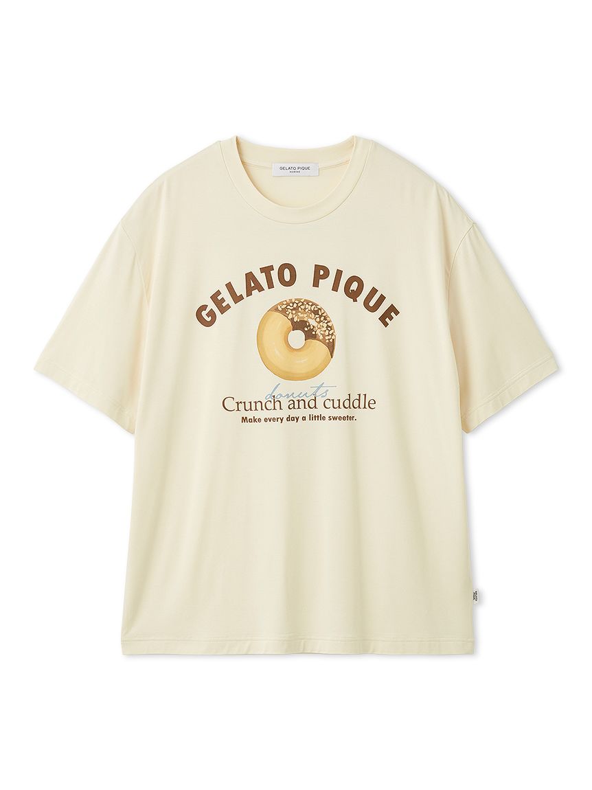 HOMME】ドーナツワンポイントプリントTシャツ(カットソー・Tシャツ