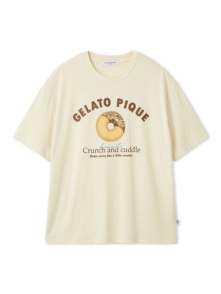 HOMME】ドーナツワンポイントプリントTシャツ(カットソー・Tシャツ