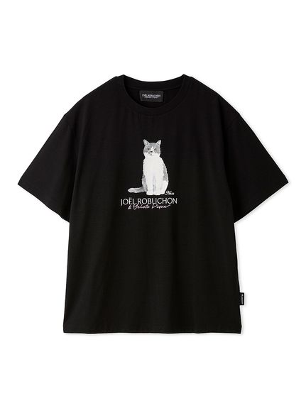 JOEL ROBUCHON】【HOMME】【持続冷感】CATプリントTシャツ(カットソー