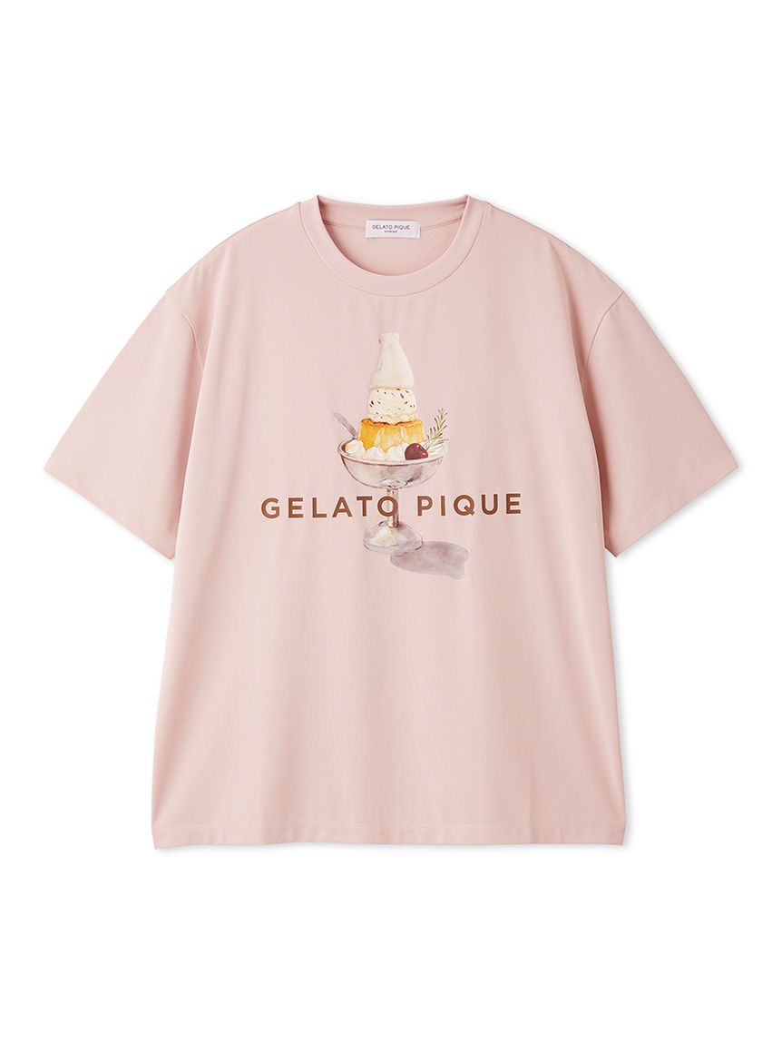 HOMME】【接触冷感】【抗菌防臭】シロクマプリンTシャツ(カットソー・T