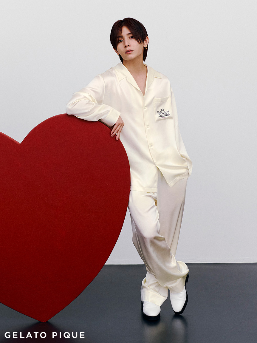 JOEL ROBUCHON】【販路限定】【HOMME】シルクサテンシャツ