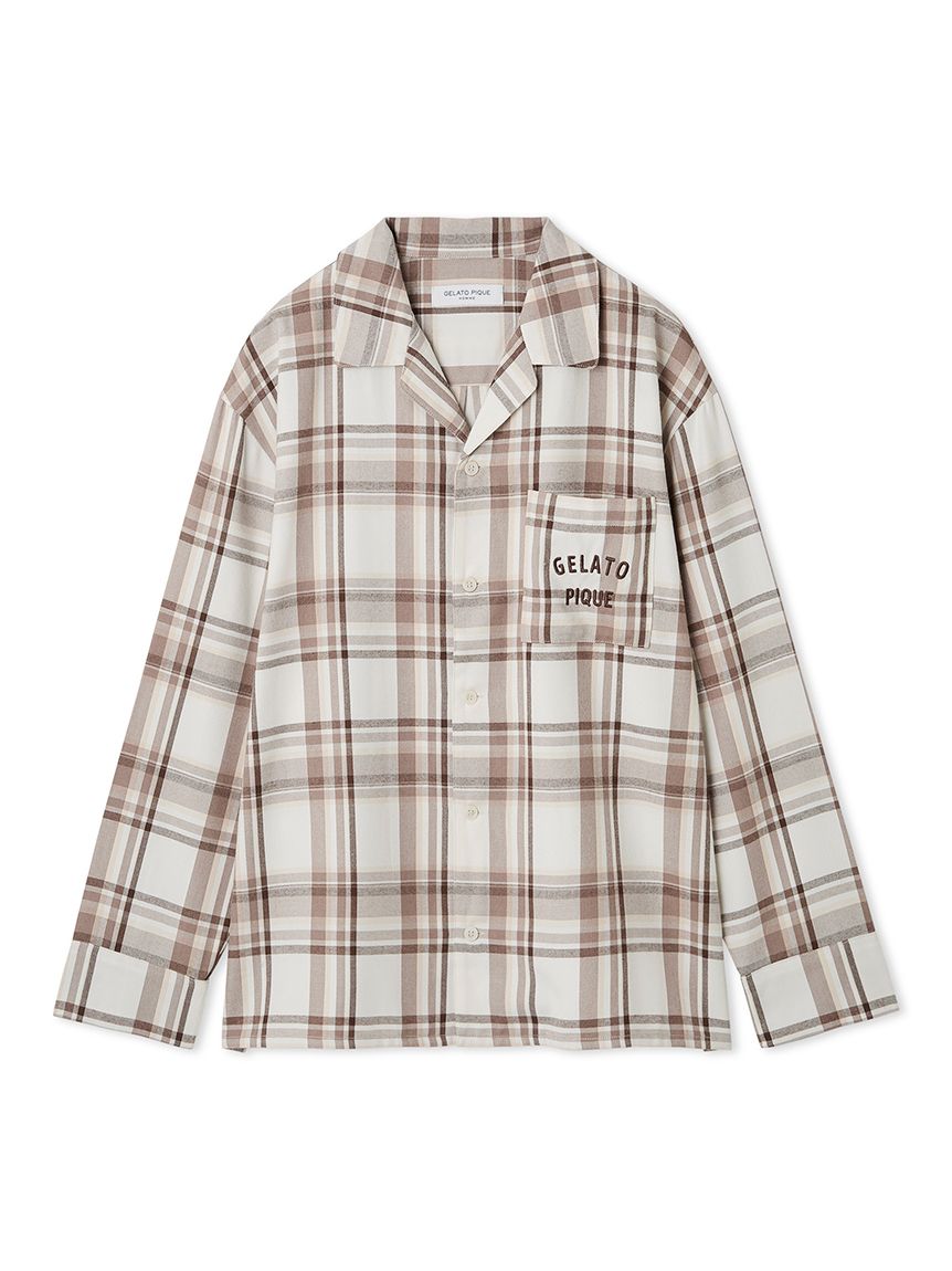 HOMME】トレンドチェック柄シャツ(シャツ)｜ルームウェア