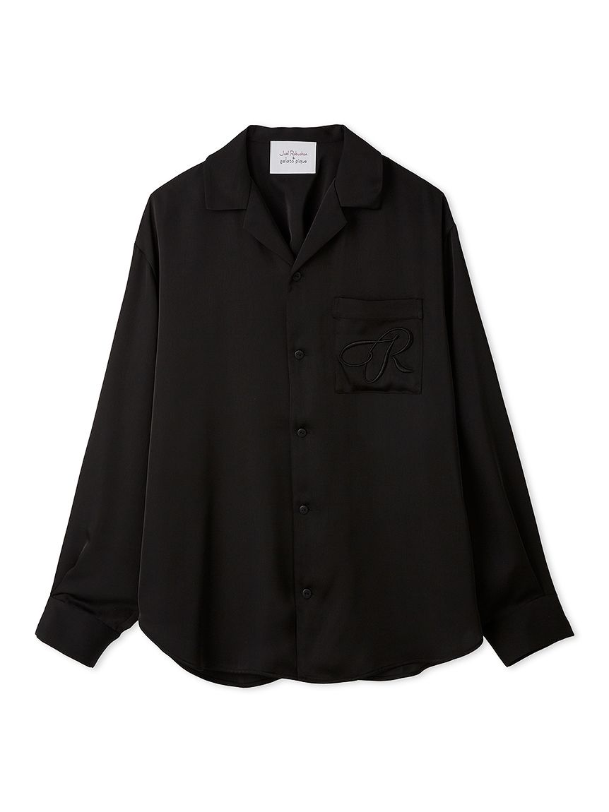 ダークウェア お兄系 モード CIVARIZE ドレープシャツ ブラック JOEL ROBUCHON】【HOMME】ドレープシャツ(シャツ)｜ルームウェア