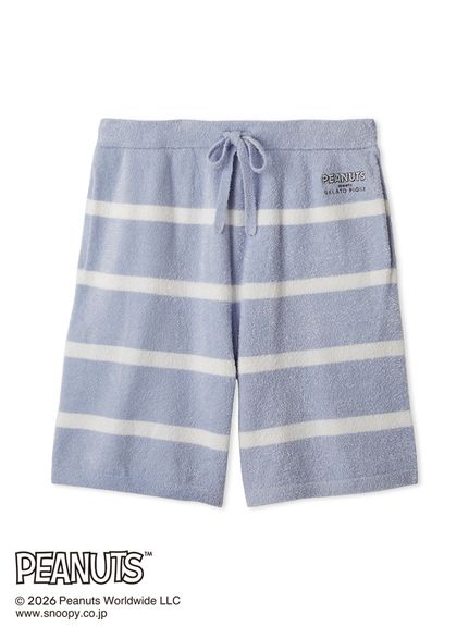【PEANUTS】【HOMME】スムーズィーボーダーハーフパンツ