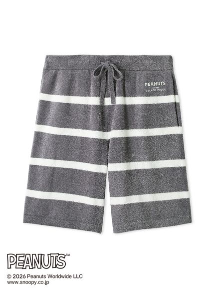 PEANUTS】【HOMME】スムーズィーボーダーハーフパンツ(ハーフパンツ