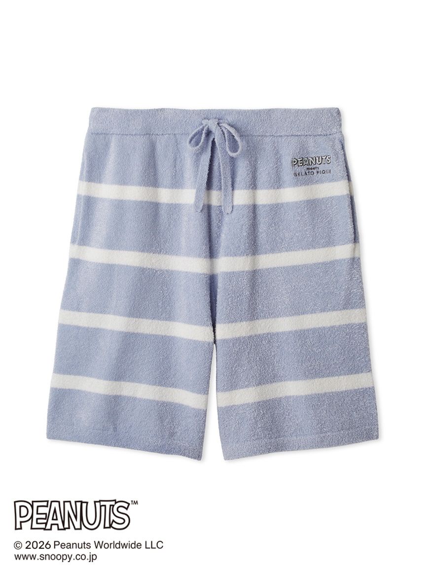 PEANUTS】【HOMME】スムーズィーボーダーハーフパンツ(ハーフパンツ 