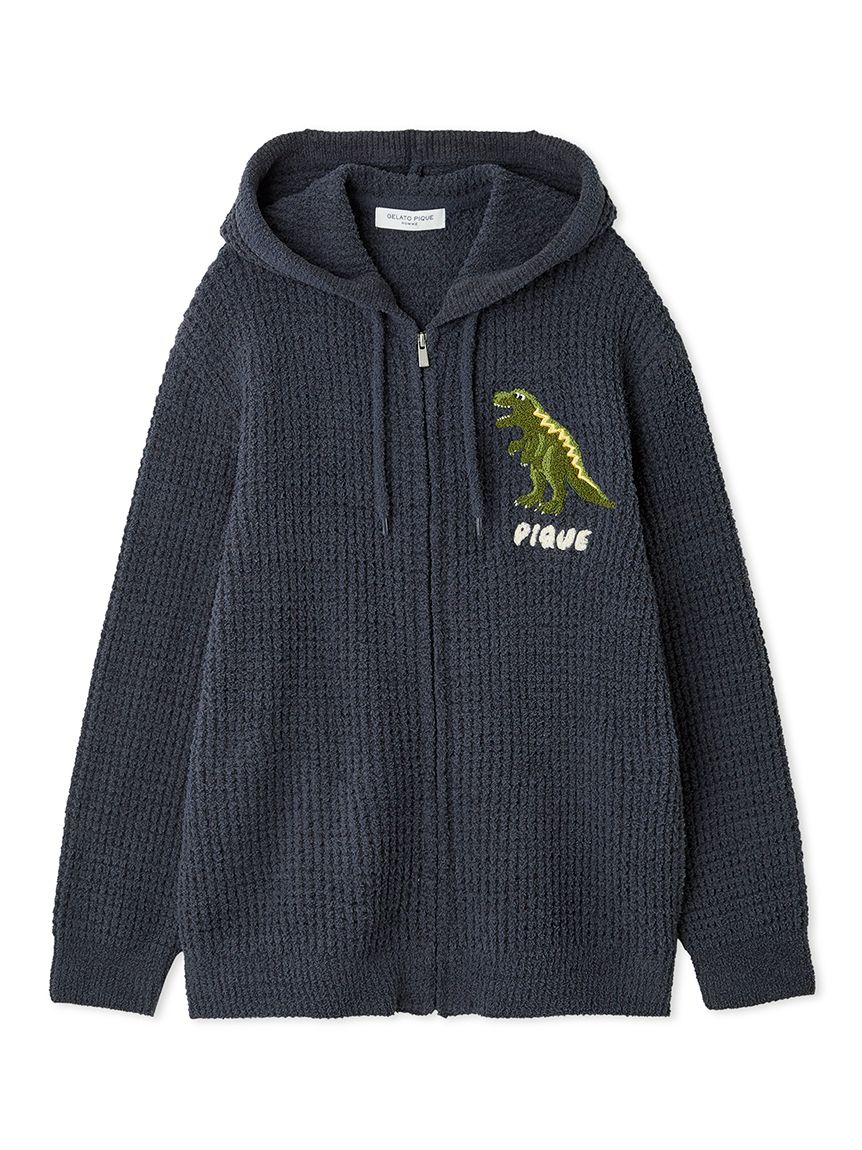 GELATO PIQUE ジェラートピケUNISEX ワッフルパーカー　タグ付き HOMME】ワッフルダイナソーパーカ(パーカ)｜ルームウェア