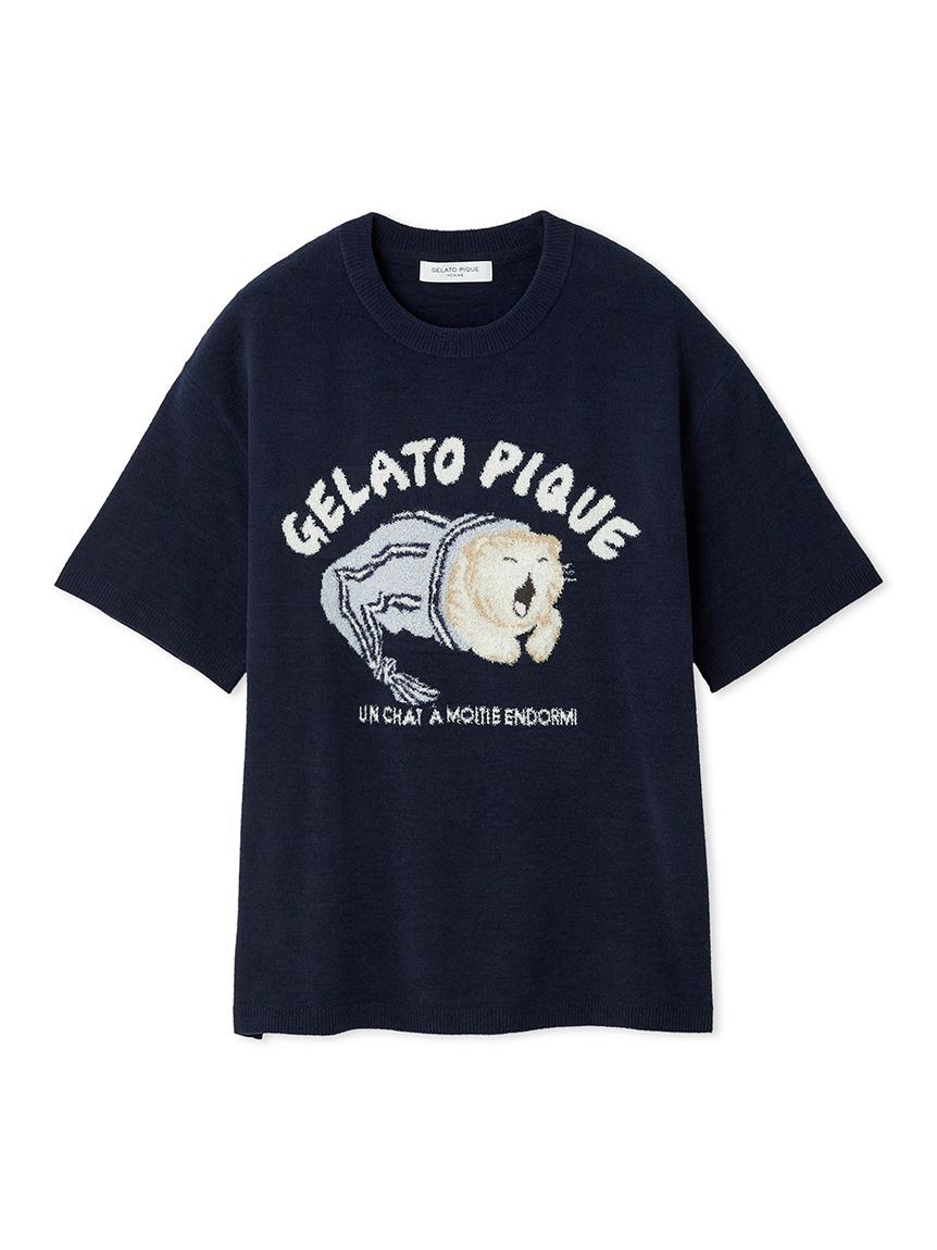 ＊新品未開封＊gelato pique CAT ジャガード プルオーバー BEG ジェラートピケ CAT ジャガードプルオーバー｜Yahoo!フリマ（旧