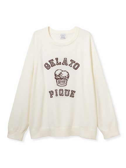 HOMME】トラッドアイスクリームジャガードプルオーバー(ニットプル